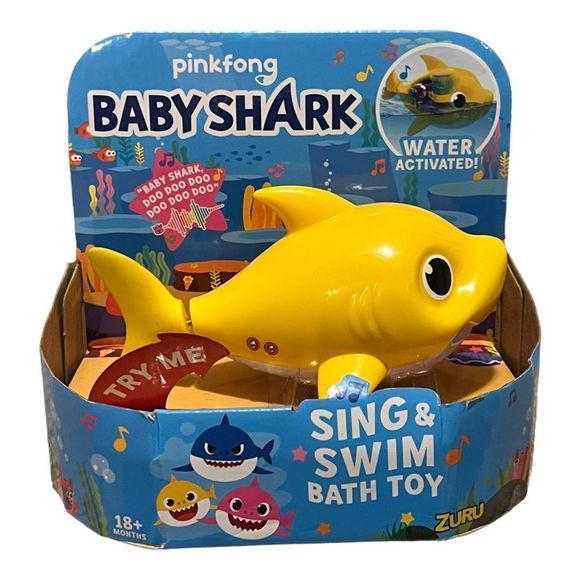 Pinkfong Toys Pinkfong Babyshark Bath Toy Baby Shark Zuru Yellow